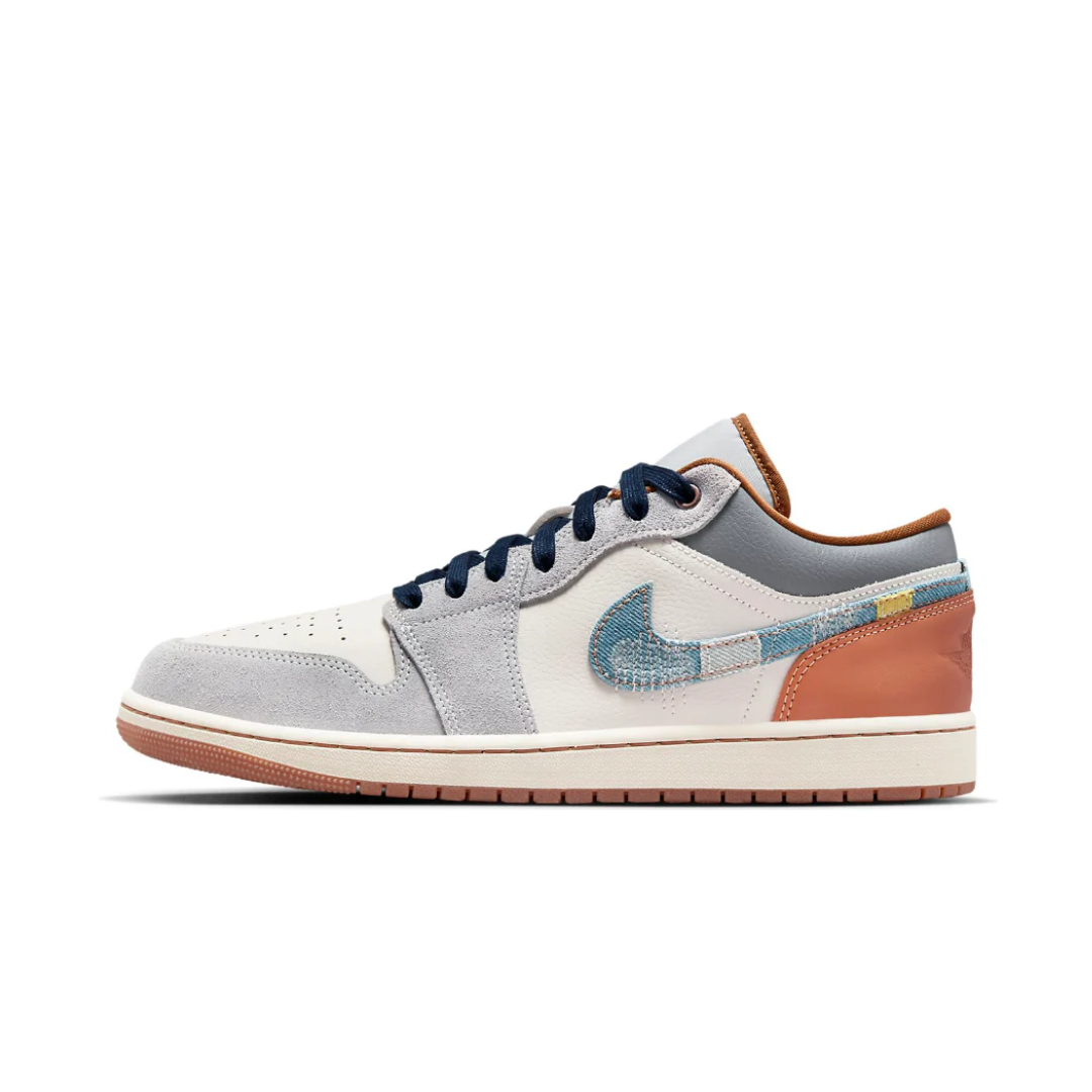Jordan 1 Low SE Phantom Repaired Denim Swoosh