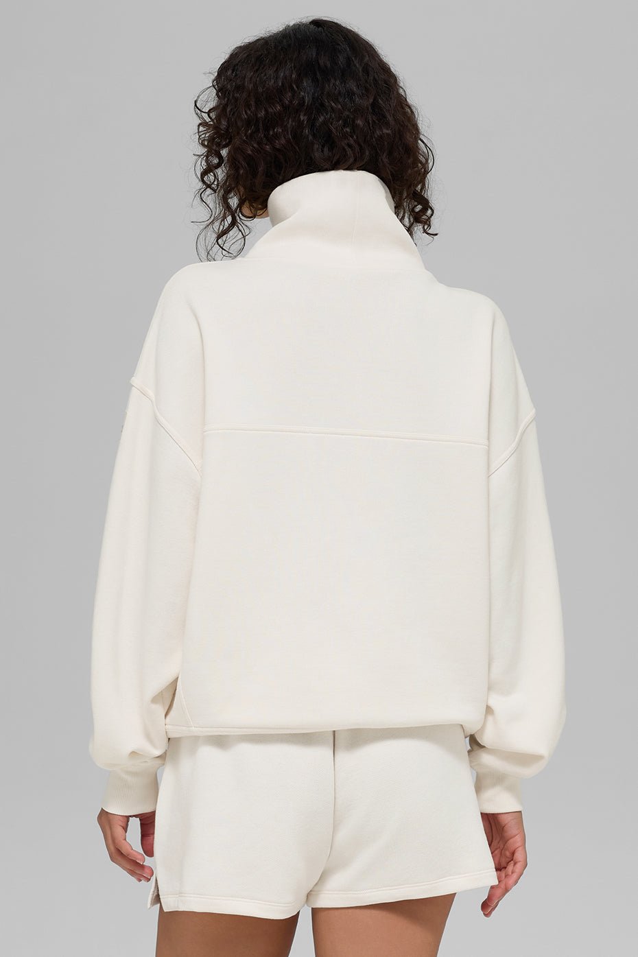 Hazy Mock Neck Pullover - Ivory