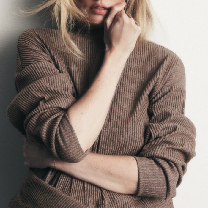 Muse Crew Neck Pullover - Java Brown Heather