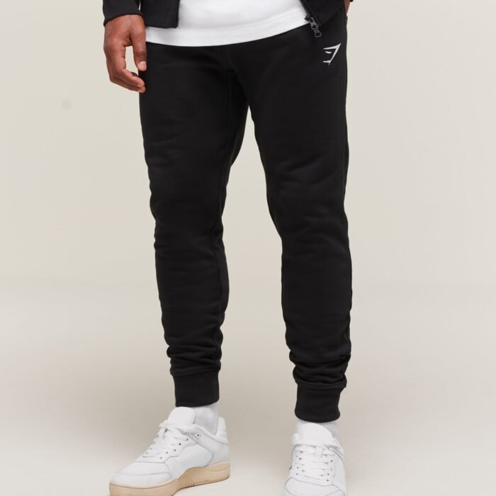 Gymshark Crest Joggers - Black