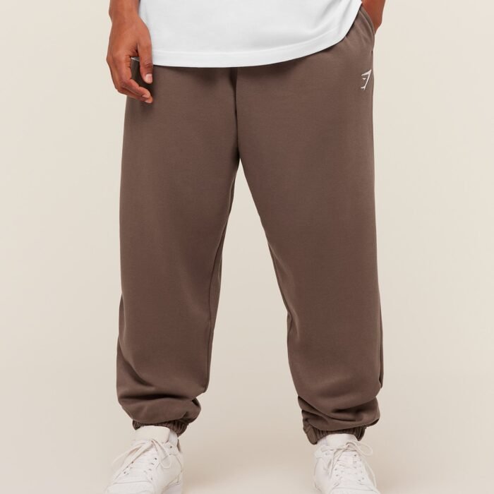 Gymshark Crest Oversized Jogger - Soft Brown