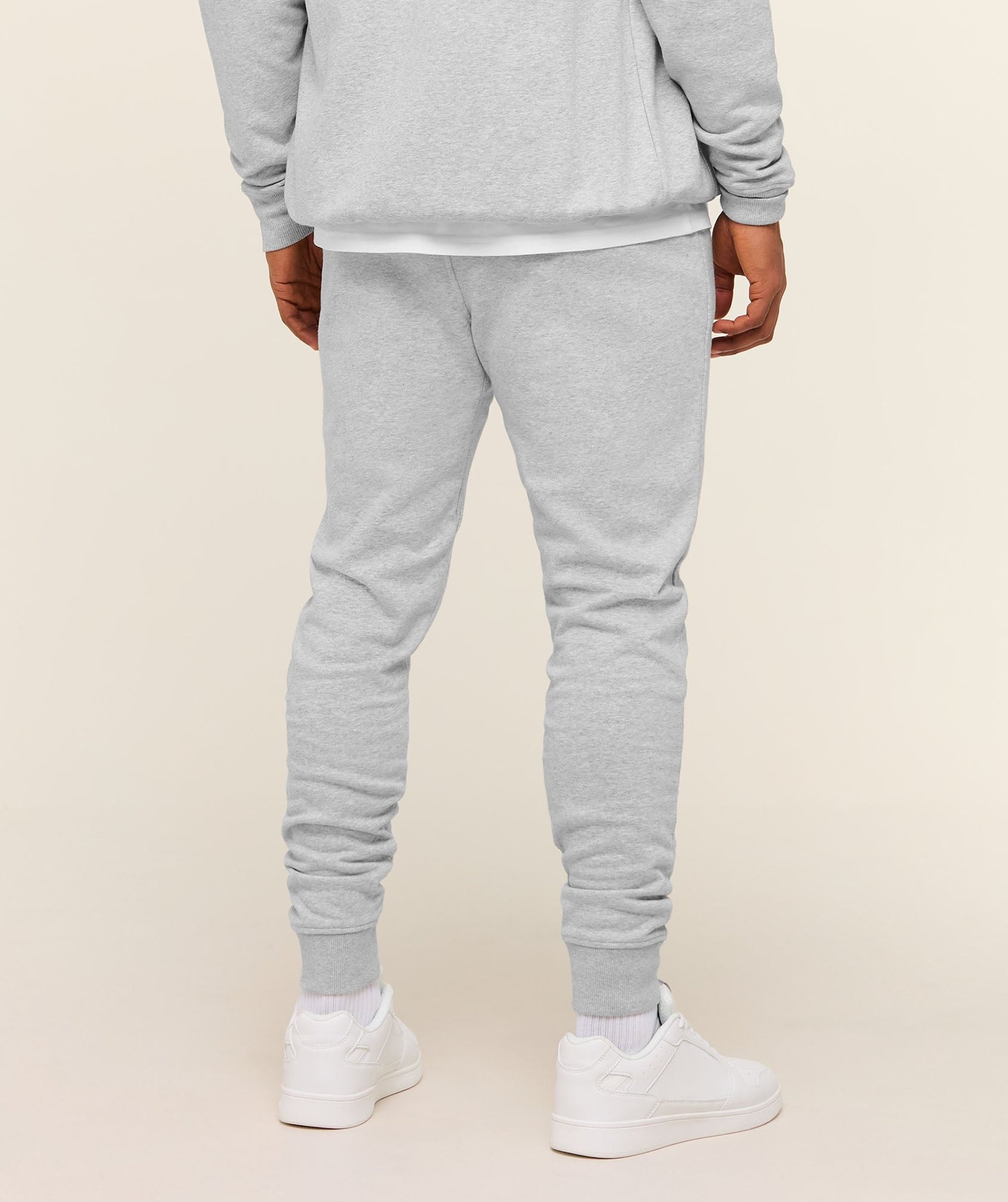 Gymshark Crest Joggers - Light Grey Marl