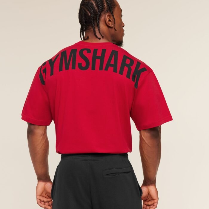 Gymshark Power T-Shirt - Conditioning Red